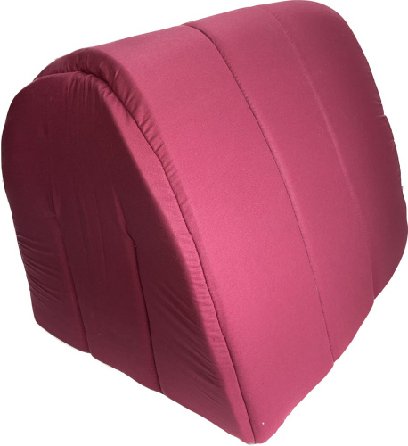 ЗООЭкспресс, Дом-туннель для животных поплин+плюш №2, 42х50х35см бордо, 766221