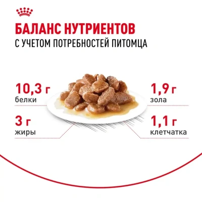 Влажный корм Royal Canin Indoor Sterilised 7+ для кошек в соусе 85г