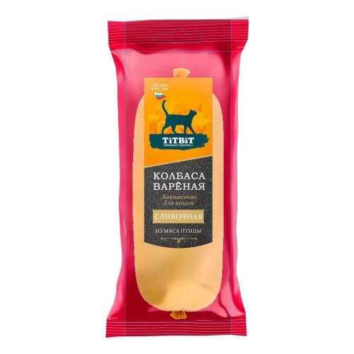 Колбаса вареная ТитБит Сливочная лакомство для кошек 100 г