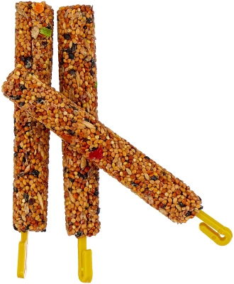 Палочки для птиц мед+фрукты 3шт, Хэппи Джангл J204