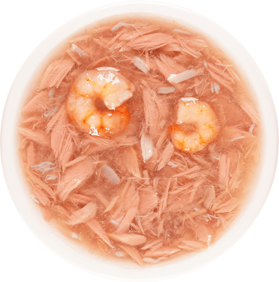 Деревенские лакомства 4х35 г суп для кошек из тунца с креветками и крабом пауч