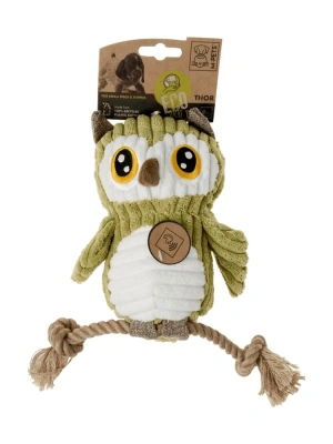 Игрушка для собак Mpets, СОВА С КАНАТОМ мягкая 30 см. 10641099 