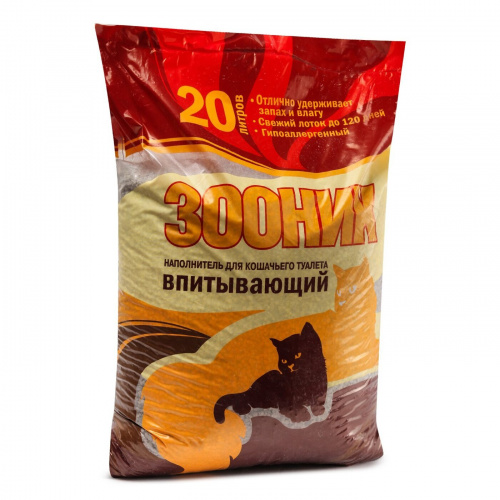 Зооник Наполнитель впитывающий 20л