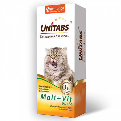 Экопром U309 Malt+vit паста с таурином для кошек, 120 МЛ