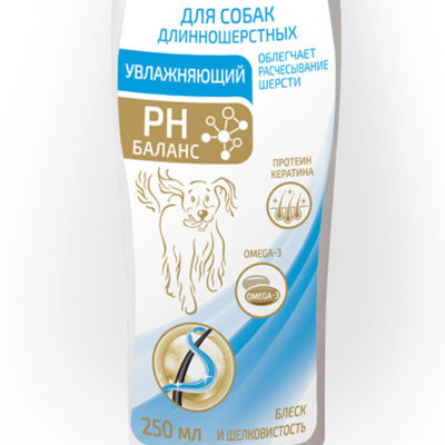 Шампунь Энимал Плей (Animal Play) для длинношерстных собак Увлажняющий с Omega 3 и кератином 250мл