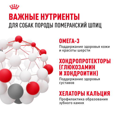 Royal Canin Pomeranian Adult Сухой корм для собак породы Померанский шпиц, 500 г