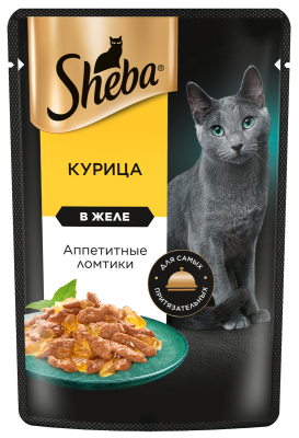 Влажный корм Sheba для кошек курица в желе  28х75