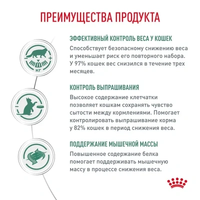 Royal Canin Veterinary Satiety Weight Management Сухой корм для кошек - снижение веса, 350 г