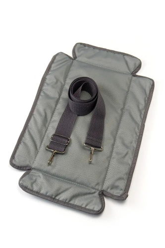 Зооэкспресс, Переноска для животных "Турне" S с прозр.пласт. дверцей (коврик + ремень) голубая