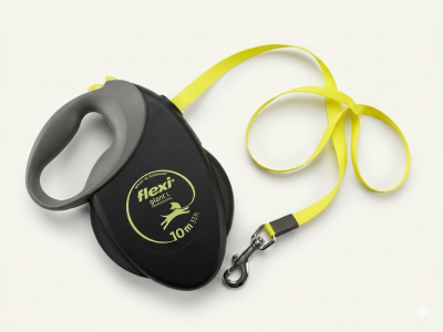 Поводок-рулетка Flexi Giant Professional tape 10 м,  50 кг, черная
