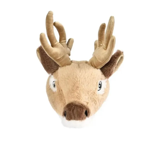 Игрушка для собак PET STAR Гголова оленя с пищалкой, плюшевая ,17*17см