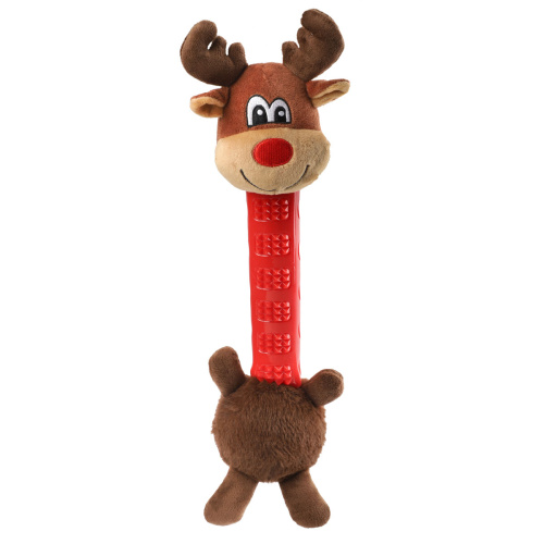  Игрушка мягкая для собак Triol NEW YEAR "Олень - длинная шея", 440мм