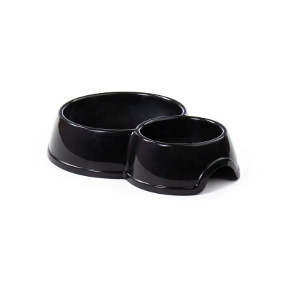 Миска для животных №10 двойная, 294х215 мм, 1,05 литра, 44501