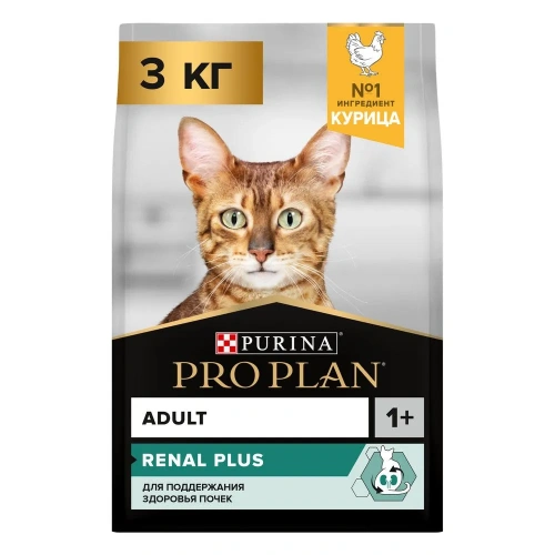 Сухой корм Purina Pro Plan Adult для взрослых кошек с курицей 3 кг