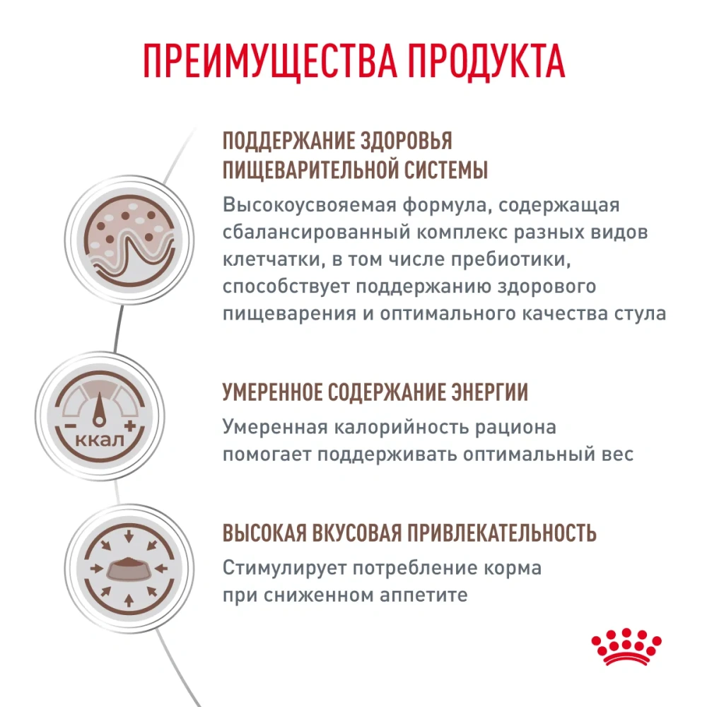 Royal Canin Gastro Intestinal Moderate Calorie, Сухой корм для кошек с заболеваниями печени и ЖКТ, 400 г