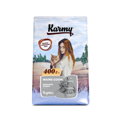 Сухой корм Карми Main Coon Adult для кошек Индейка 1,5кг