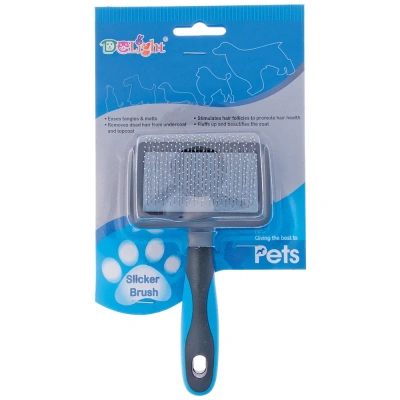 Пуходерка DeLiGHT пластиковая с каплей, малая