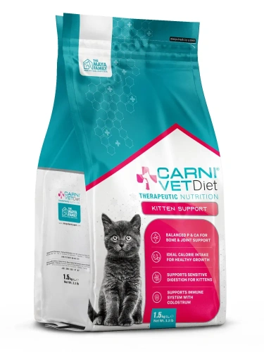 Сухой ветеринарный корм CARNI Vet Diet Kitten Support для котят с наруш. развития и пробл. жкт 1,5кг