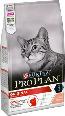 Сухой корм Pro Plan Cat Adult для взрослых кошек с лососем - 1,5 кг