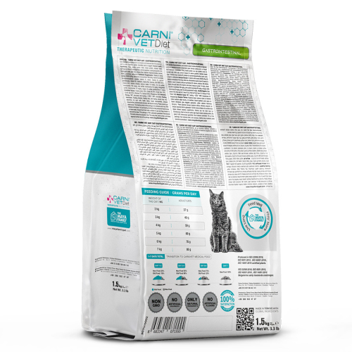 Сухой ветеринарный корм CARNI Vet Diet CAT GASTRO INTESTINAL для кошек 1,5кг