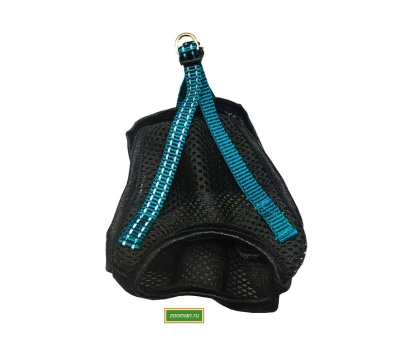 Шлейка - жилет 5743МВ FRESH LINE    черная с морской волной  М