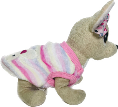 Свитер флисовый розовый с зайчиком XS