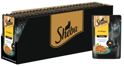 Влажный корм Sheba для кошек курица в желе  28х75