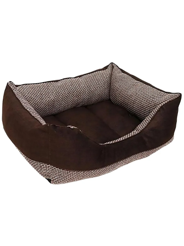Лежанка Rich Breed (PerseiLine)  ЛОФТ МОККО пухлик №3 темно-коричневый 56*47*20