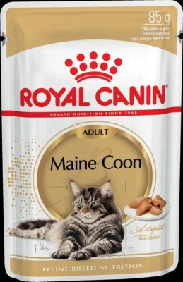 Влажный корм Royal Canin Maine Coon Adult для взрослых кошек породы Мэйн Кун в соусе 28*85 г