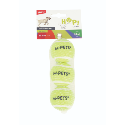 Игрушка для собак HOP теннисный мяч желтый 5 см упаковка из 3 шт Mpets