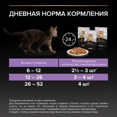Purina Pro Plan Kitten Консервированный корм для котят, идейка в соусе, 85 г