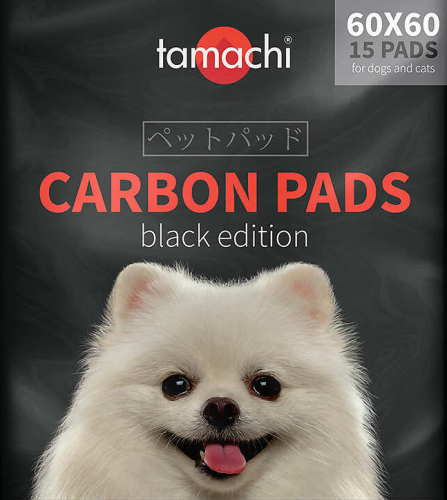 Подстилки впитывающие Тамачи T610 CARBON PADS черные с угольным волокном 60*60*15шт