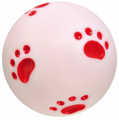 Игрушка виниловая для собак "Мяч" 8,5см  пищащая VT1001