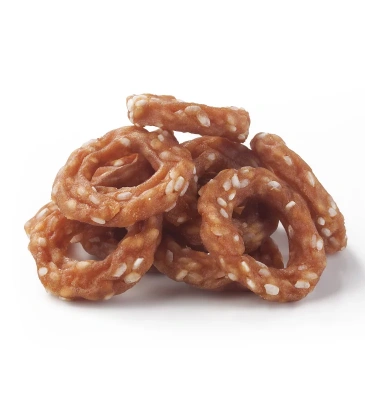 Деревенские лакомства для щенков Колечки из индейки с рисом 85г