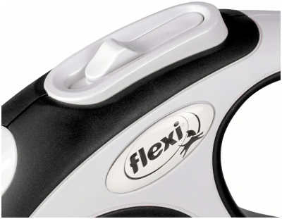 Рулетка Флекси (Flexi) New Comfort S 8м до 12кг (трос) черная