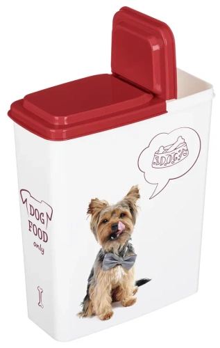 Контейнер для корма Lucky Pet Собаки 2,3л, бордовый