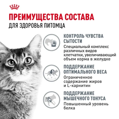 Влажный корм Royal Canin Light weight care для кошек при кошек при избыточном весе, желе 85г