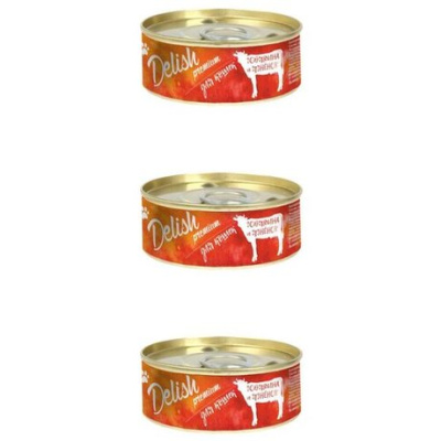Влажный корм Delish premium  для кошек говядина и ягнёнок 100 гр