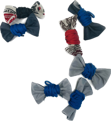 Игрушка для кошек шуршащая БАНТИК на эластичном шнуре (10 см, текстиль, 1шт), 601010