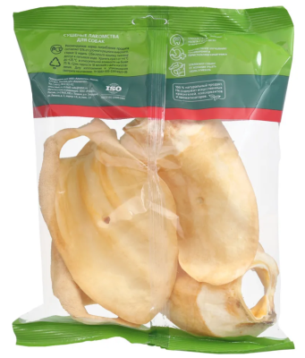 Титбит 007464 Лакомство для собак Ухо говяжье XXL