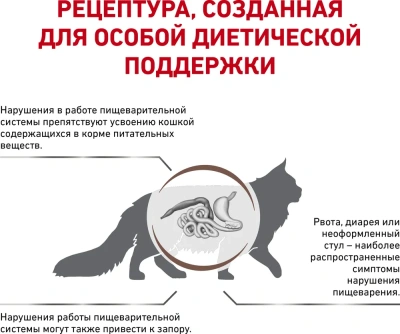 Royal Canin Gastrointestinal Fibre Response Сухой ветеринарный корм для кошек при запорах, 400 г