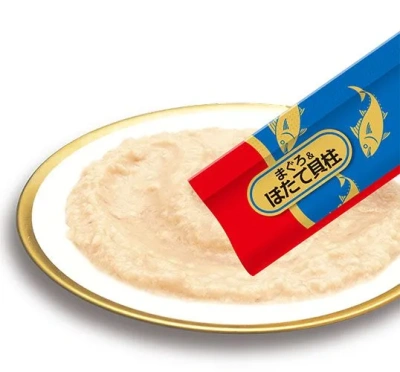 Лакомство-пюре INABA CIAO для кошек Тунец Магуро и морской гребешок 14г. 4шт