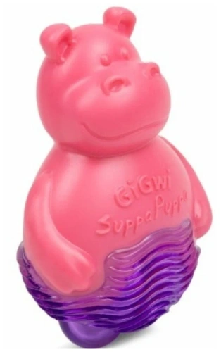 Игрушка для собак GiGwi "Suppa Puppa" Бегемотик с пищалкой 10см