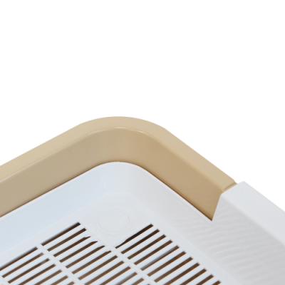 Туалет для кошек Моськи-Авоськи с сеткой, бежевый 40*26*6,5 см