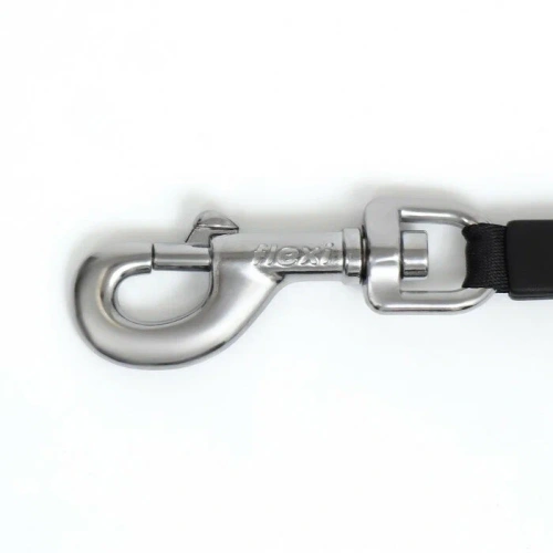 Рулетка Флекси (Flexi) Black Design S 5м до 12кг (трос) черно-голубая