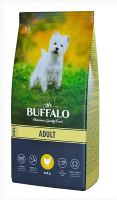 Mr.Buffalo Adult Mini Сухой корм с курицей для собак мелких пород , 800 г