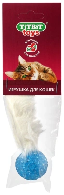Игрушка для кошек Титбит Хвост кроличий