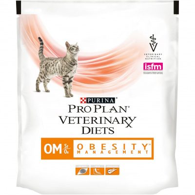 Purina PRO PLAN Veterinary Diets OM Сухой корм для кошек для снижения и поддержания веса, 350 г