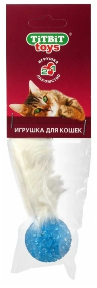 Игрушка для кошек Титбит Хвост кроличий