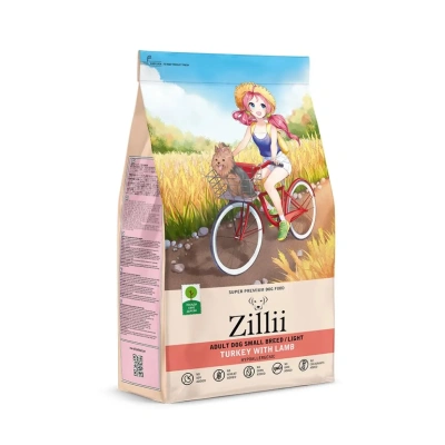 Сухой корм Zillii Adult Dog Small Breed Light для мелких собак с избыт.весом с инд. и ягненком, 800г